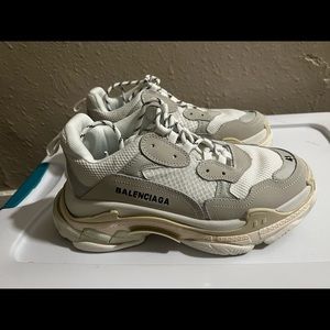 Balenciaga triple s sneakers white size 41